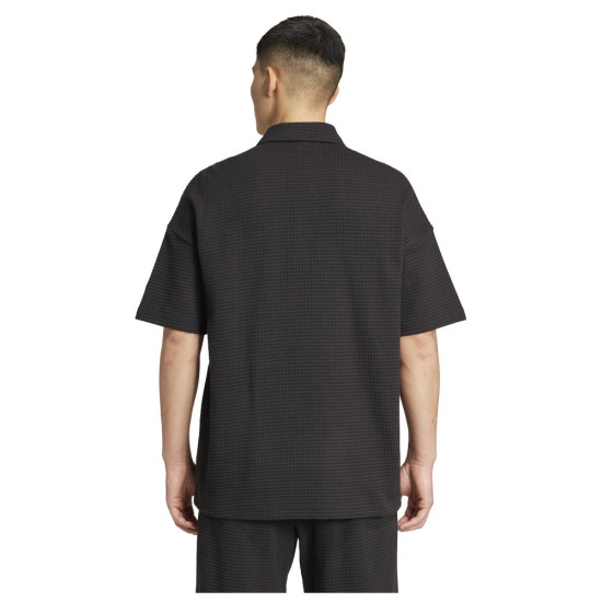 Adidas Ανδρική κοντομάνικη μπλούζα All SZN Waffle Knit Half-Zip Polo